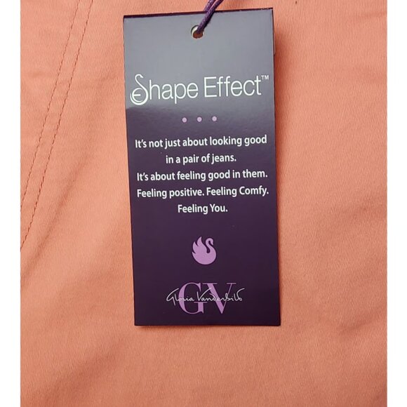 Gloria Vanderbilt Shape Effect Shorts - Marjan Rose - Shaping Panel - Size 10 - Picture 11 of 11